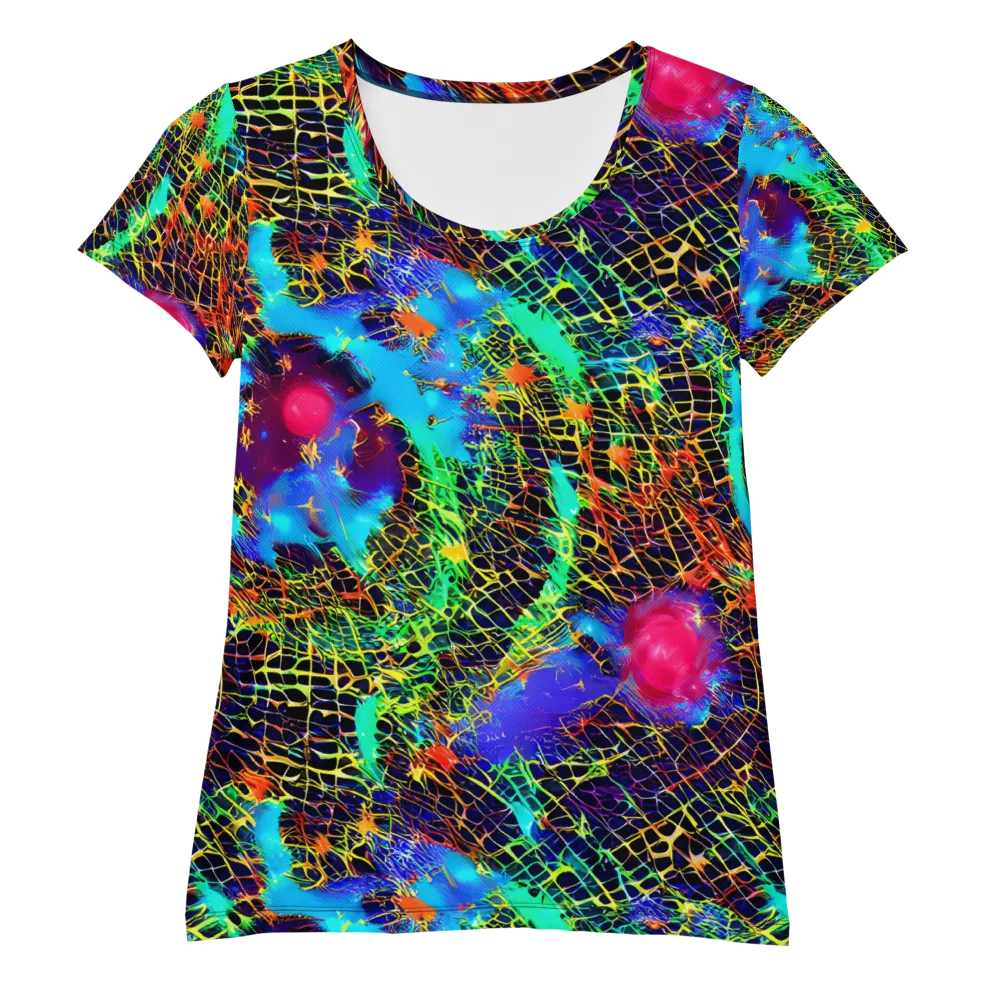 Hypercolor Collision on Women's Athletic T-Shirt — Front