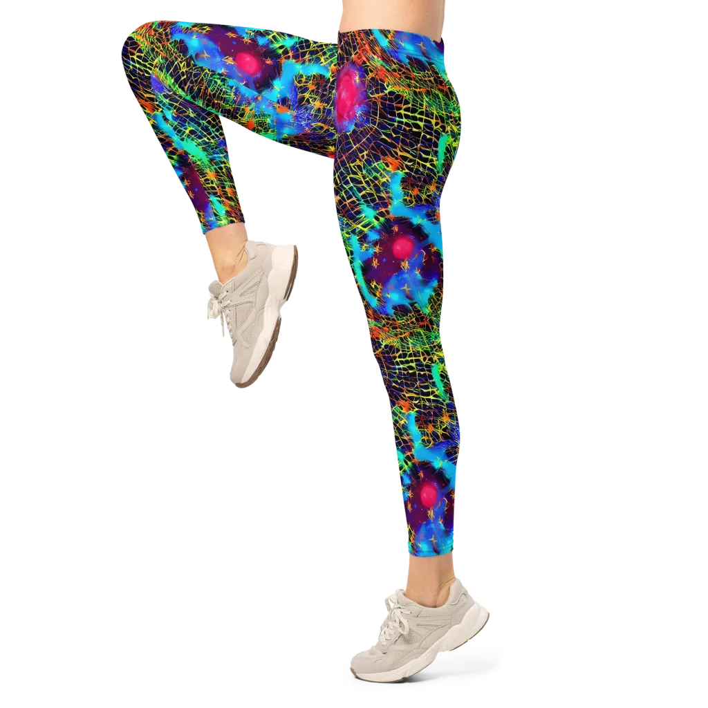 Hypercolor Collision on Leggings — Left