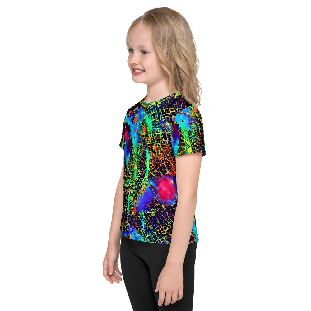 Hypercolor Collision on Kids Crew Neck T-Shirt — Left