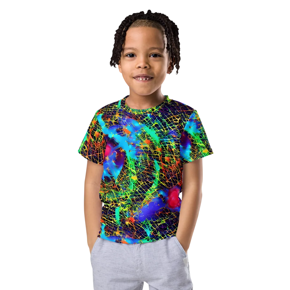 Hypercolor Collision on Kids Crew Neck T-Shirt — Front