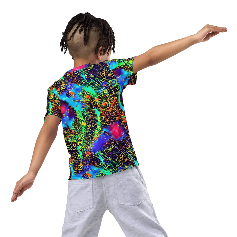 Hypercolor Collision on Kids Crew Neck T-Shirt — Back