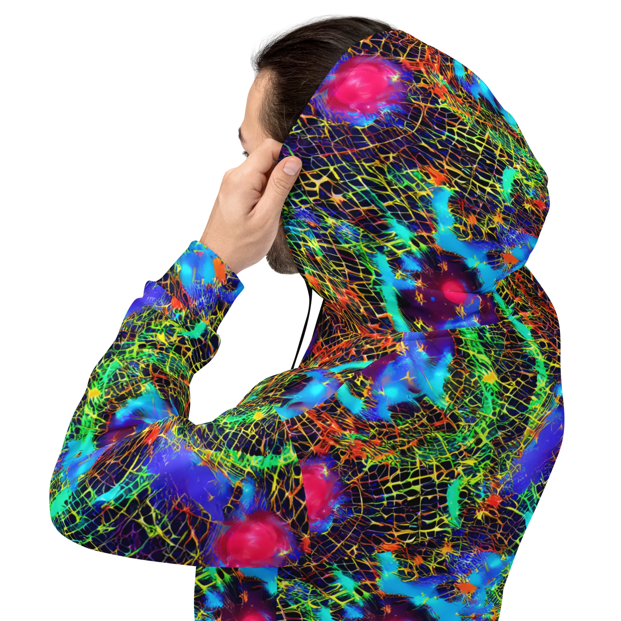 Hypercolor Collision on Hoodie — Back