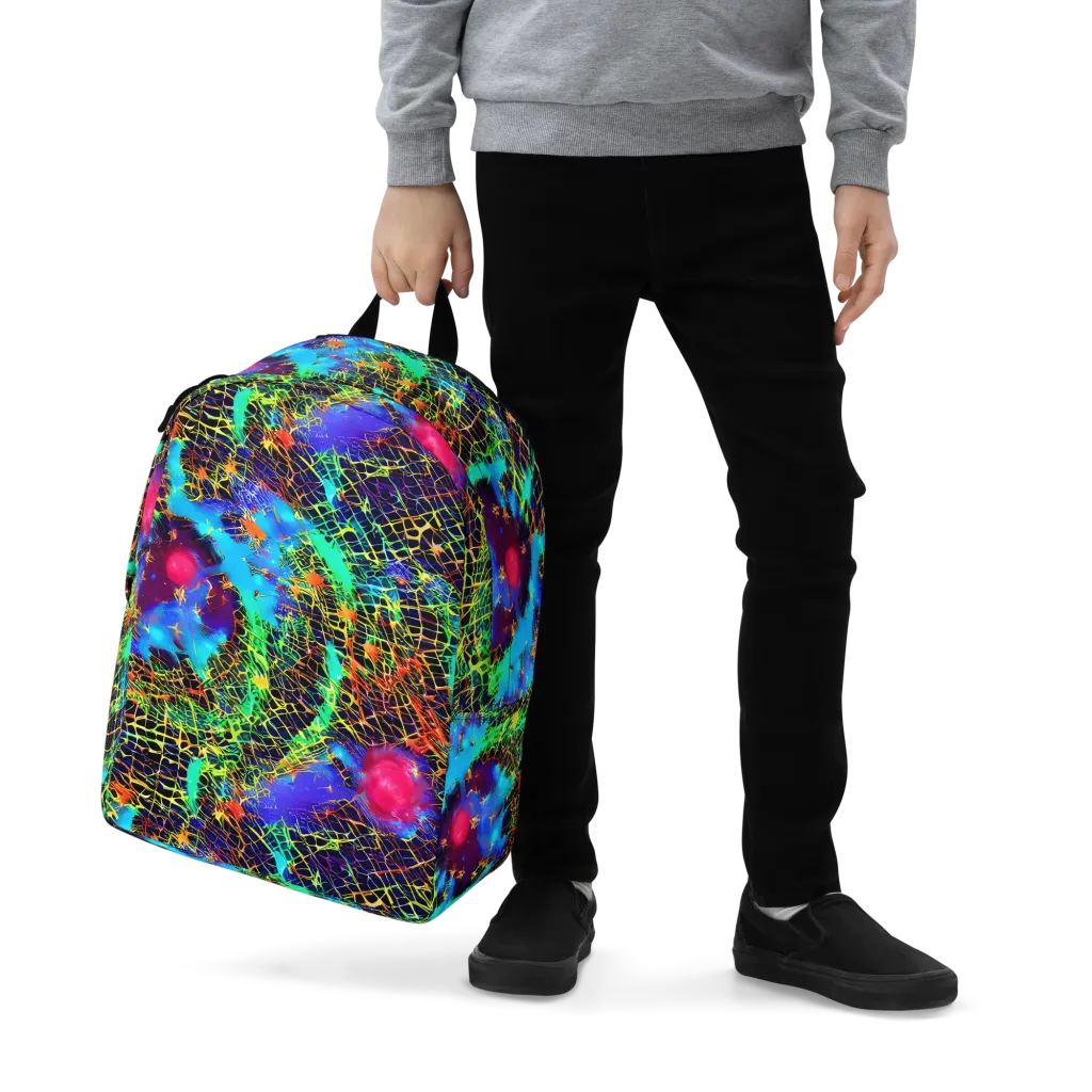 Hypercolor Collision on Minimalist Backpack — Zoomed-in