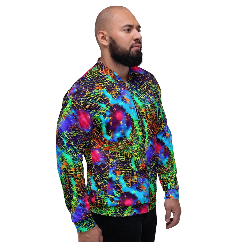 Hypercolor Collision on Bomber Jacket — Right