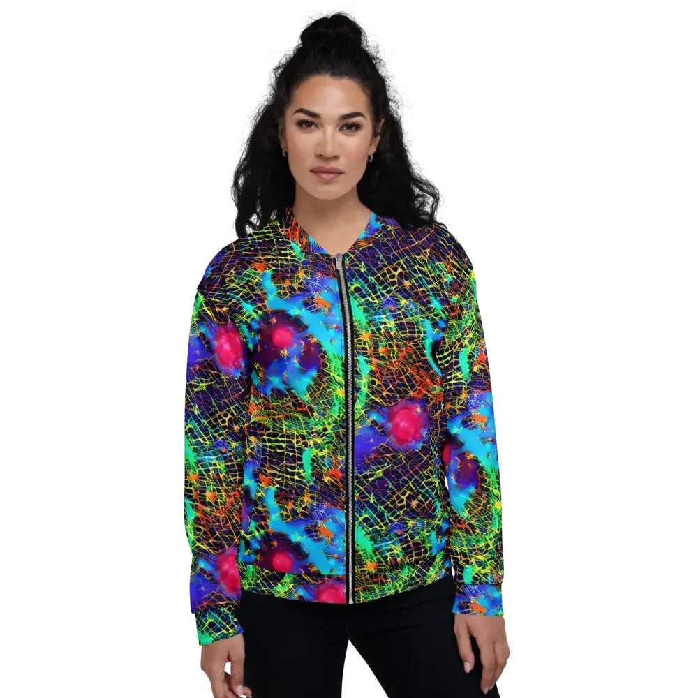Hypercolor Collision on Bomber Jacket — Front