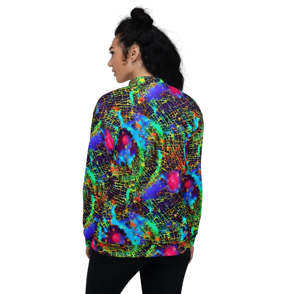 Hypercolor Collision on Bomber Jacket — Back