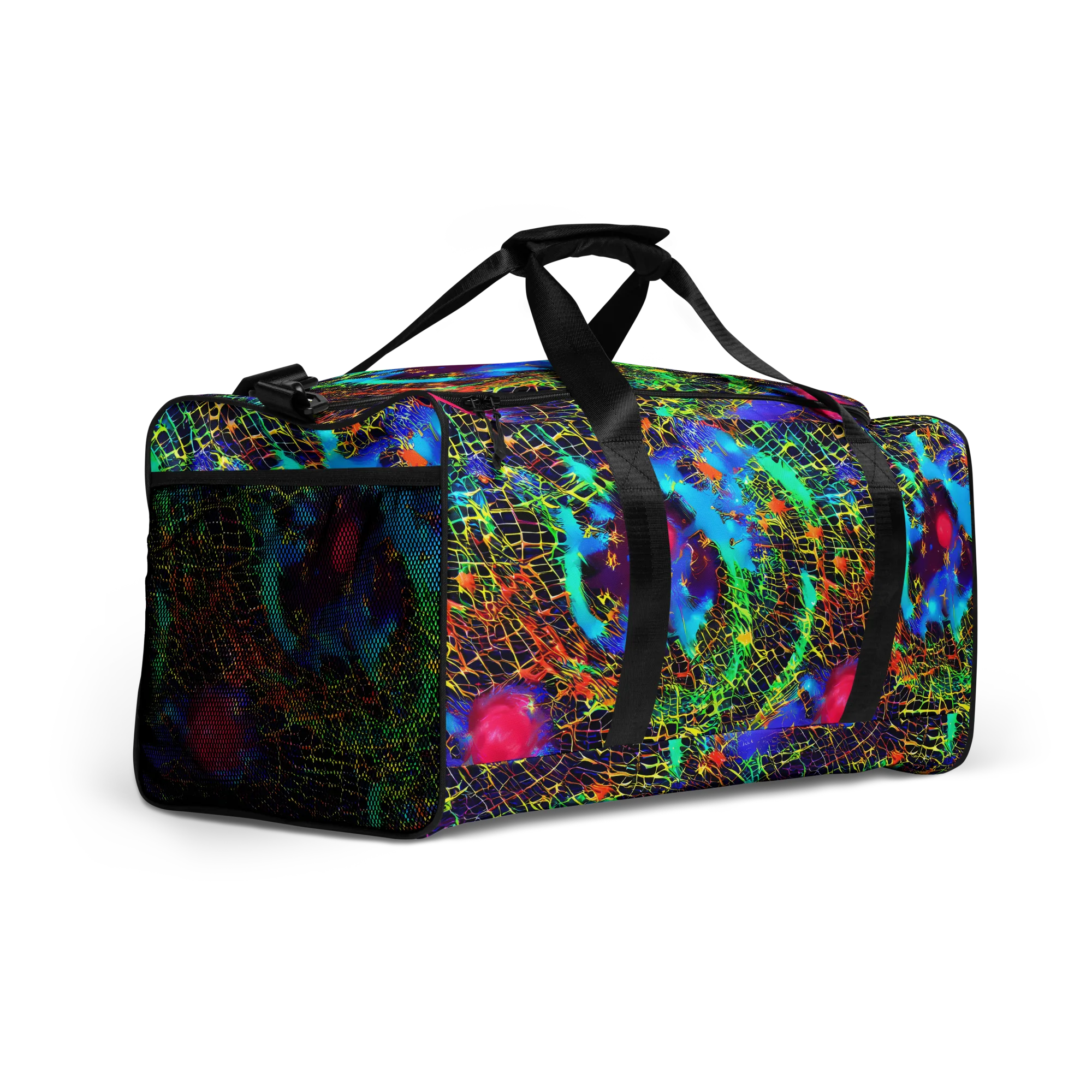 Hypercolor Collision on Duffle Bag — Right Front