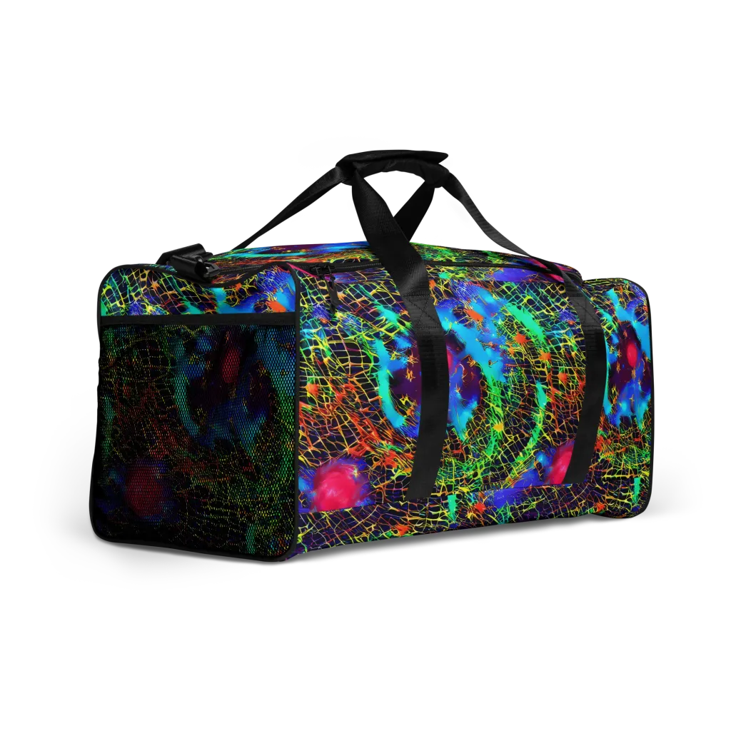 Hypercolor Collision on Duffle Bag — Right Front