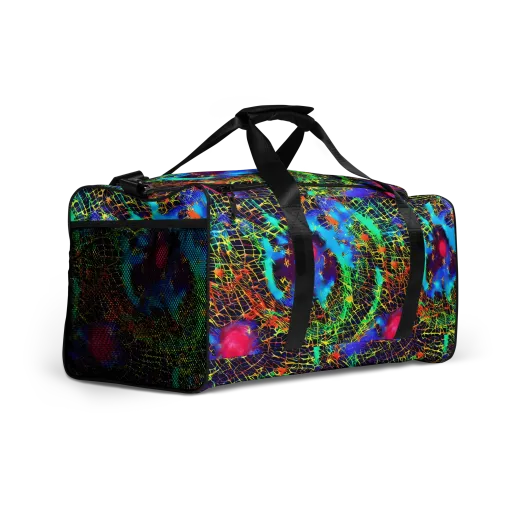 Hypercolor Collision on a Duffle Bag