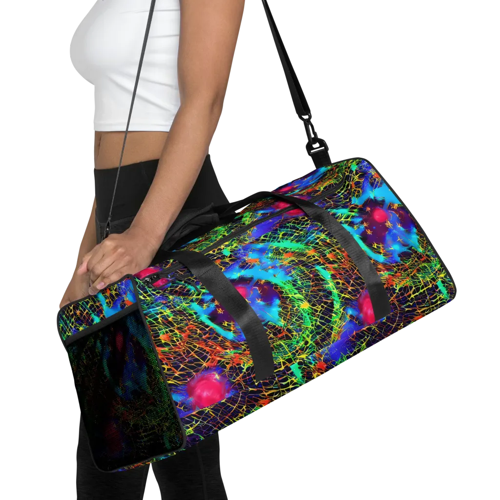 Hypercolor Collision on Duffle Bag — Front