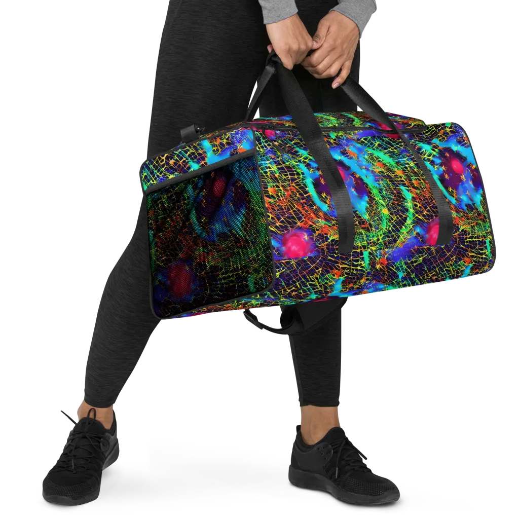 Hypercolor Collision on Duffle Bag — Right Front