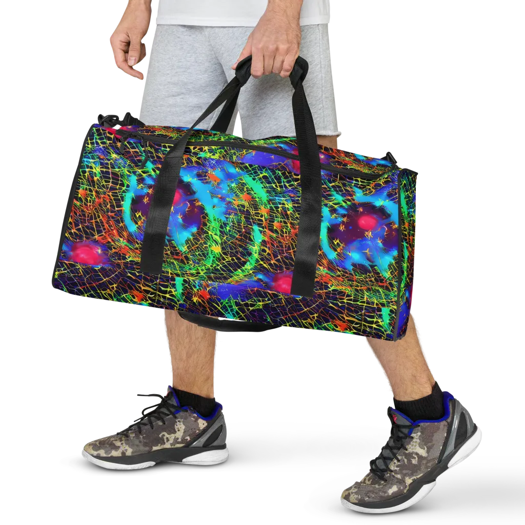 Hypercolor Collision on Duffle Bag — Front