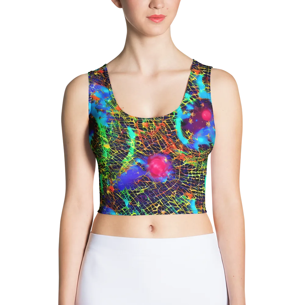 Hypercolor Collision on Crop Top — Front