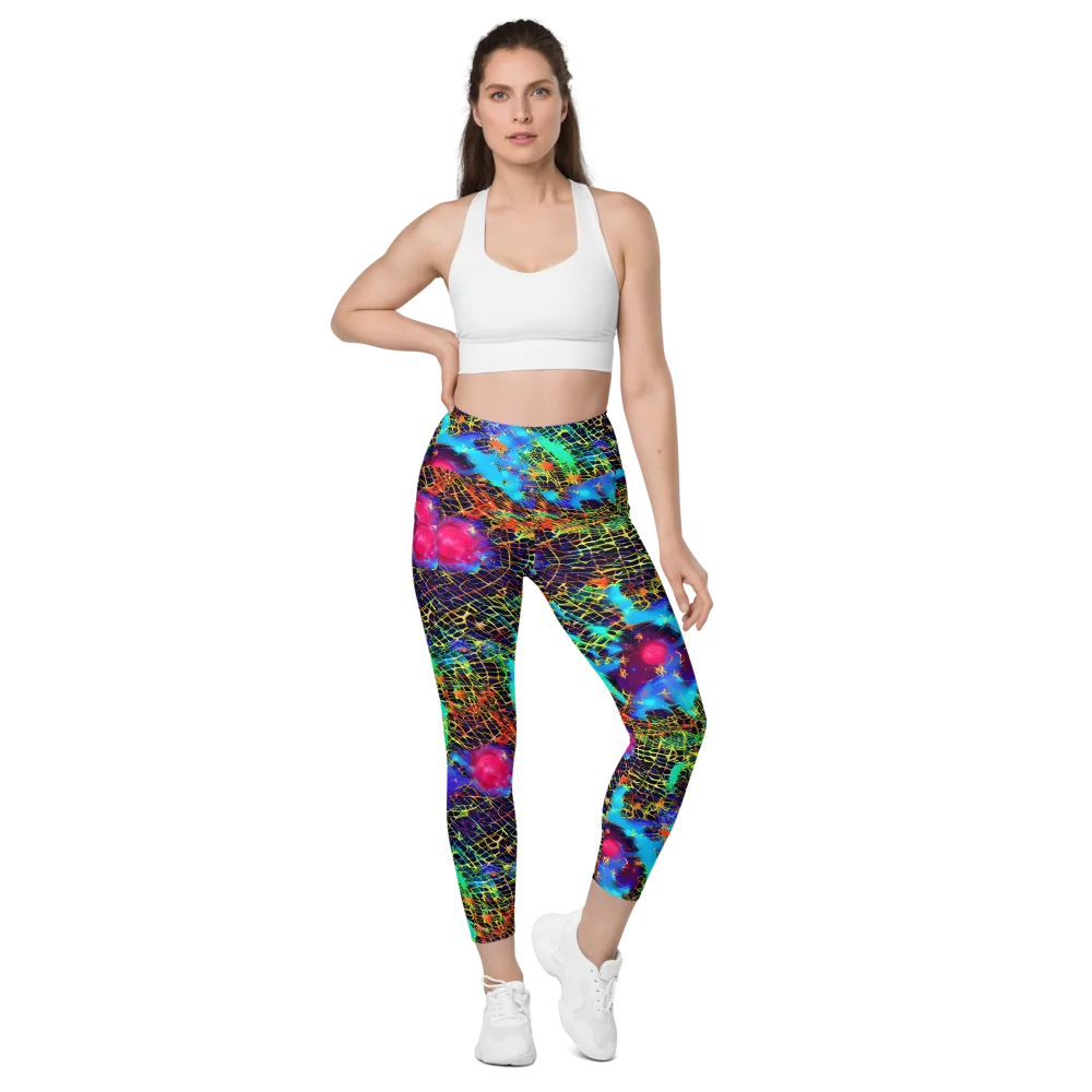 Hypercolor Collision on Leggings with Pockets — Front