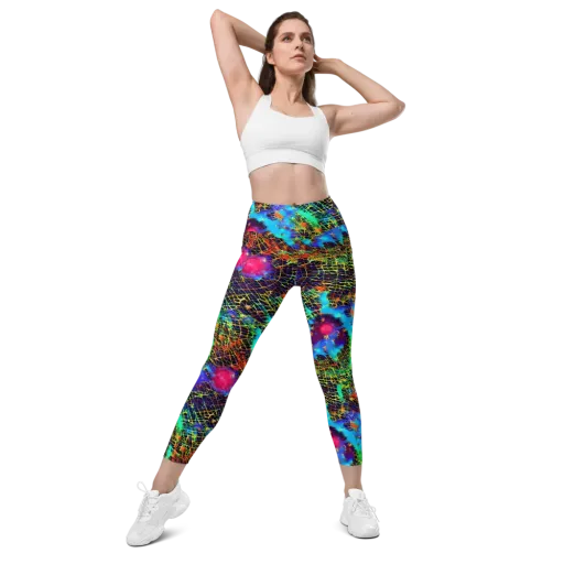 Hypercolor Collision on a Leggings with Pockets