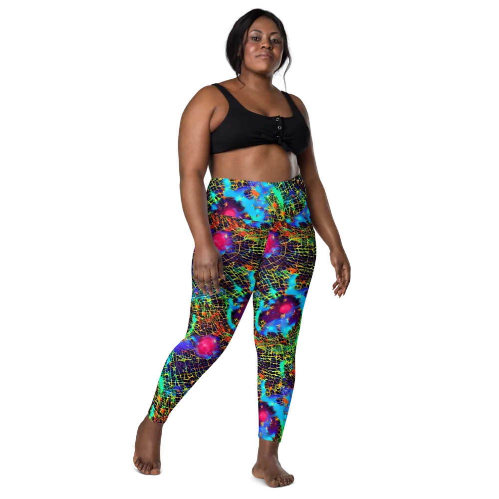 Hypercolor Collision on Leggings with Pockets — Front