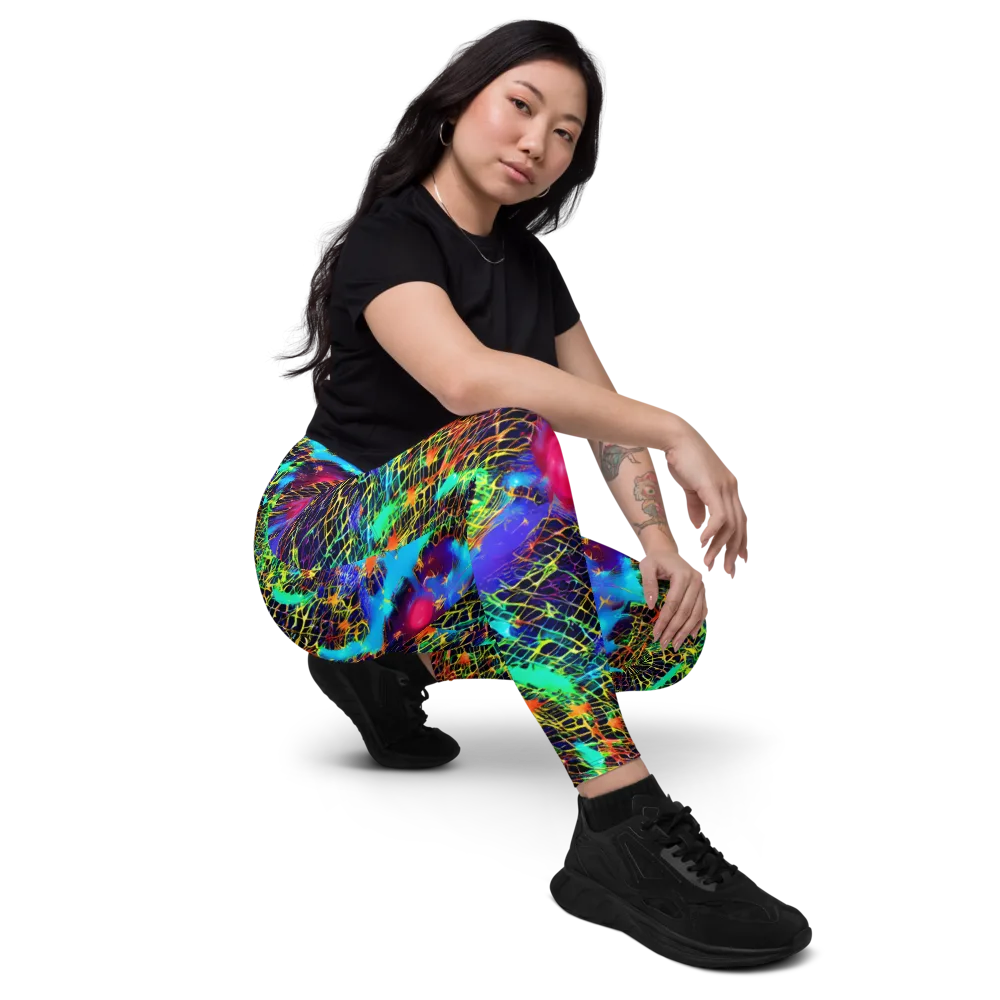 Hypercolor Collision on Leggings with Pockets — Right Front
