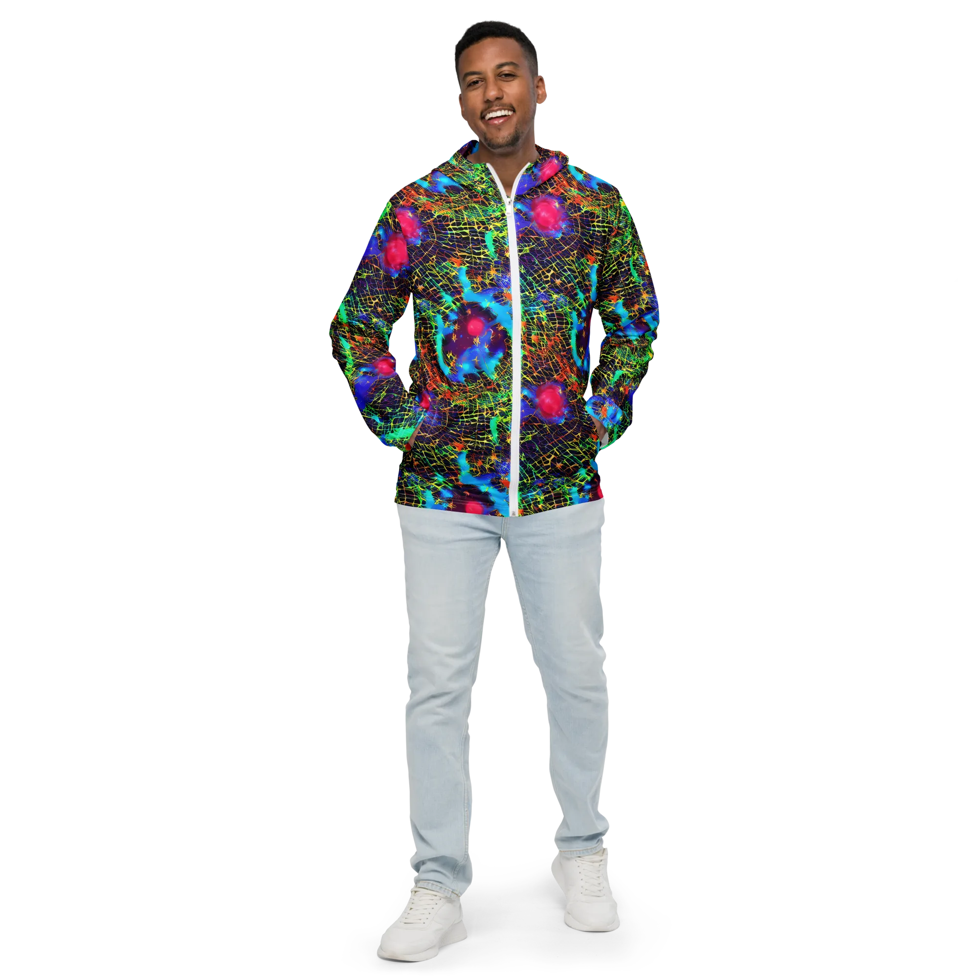 Hypercolor Collision on Men's Windbreaker — Front