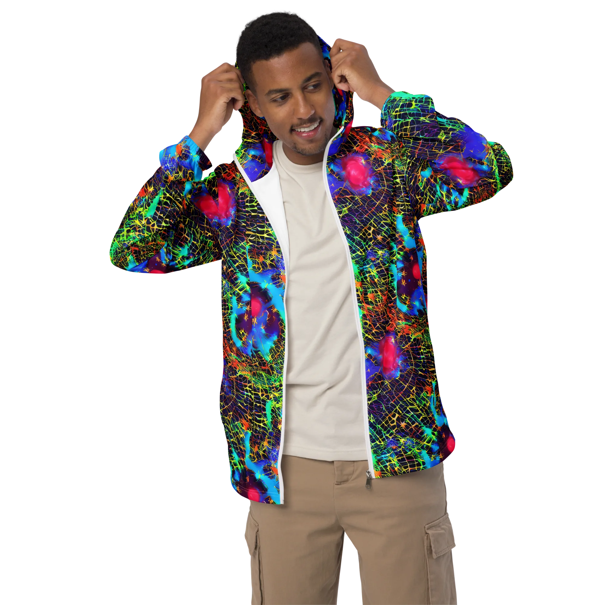 Hypercolor Collision on Men's Windbreaker — Front