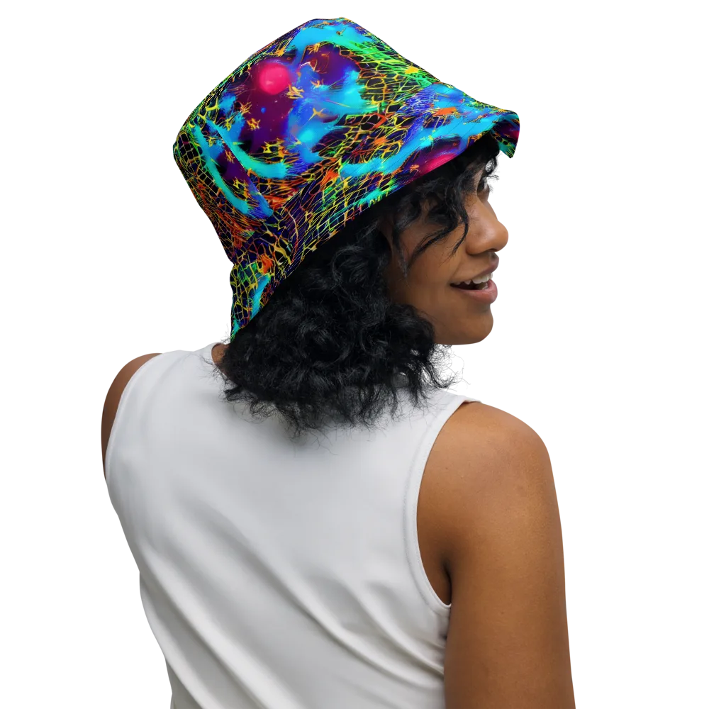 Hypercolor Collision on Reversible Bucket Hat — Right Outside