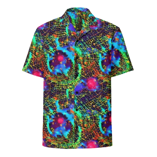 Hypercolor Collision on a Button Shirt