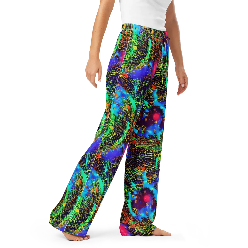 Hypercolor Collision on Women's Pajama Pants — Right Front