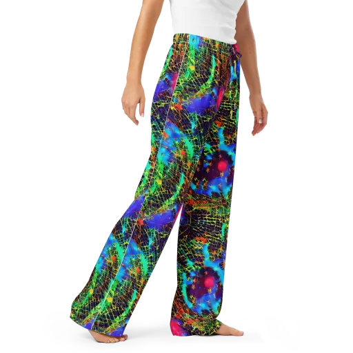 Hypercolor Collision on a Women's Pajama Pants