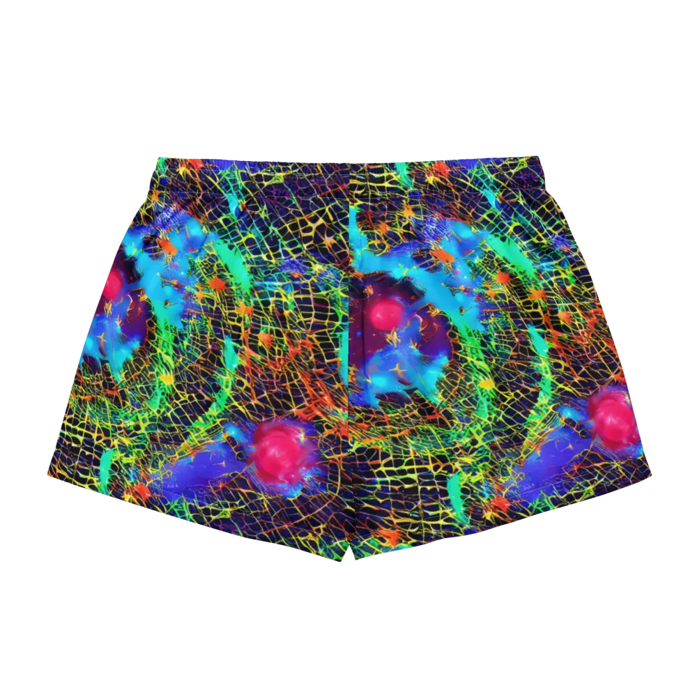 Hypercolor Collision on Women's Pajama Shorts — Back