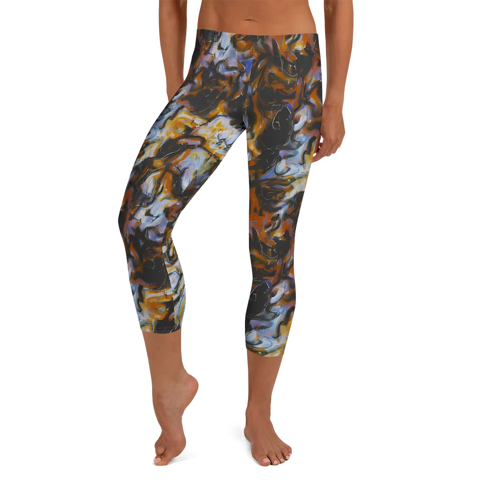 Ember Eclipse on Capri Leggings — Front