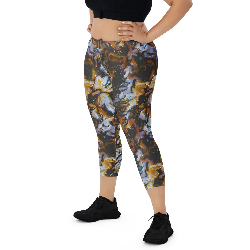 Ember Eclipse on Capri Leggings — Front