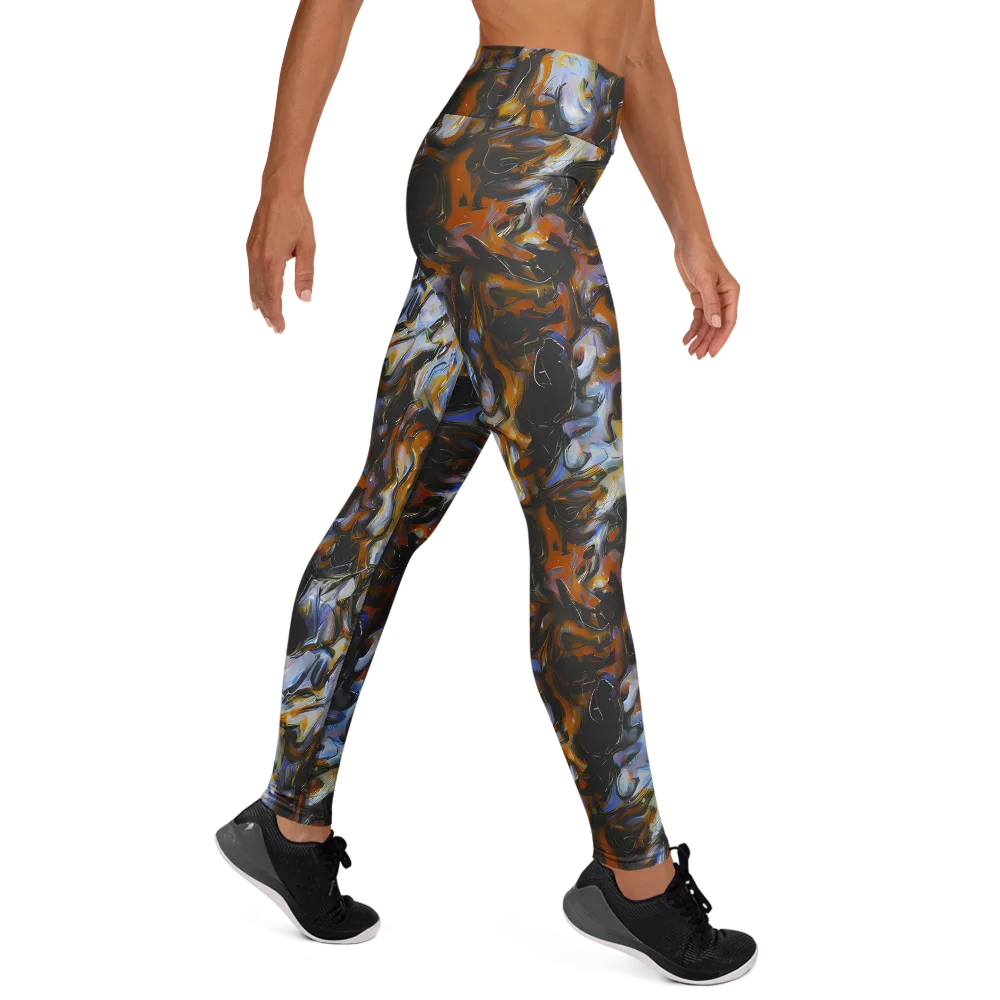 Ember Eclipse on Yoga Leggings — Right