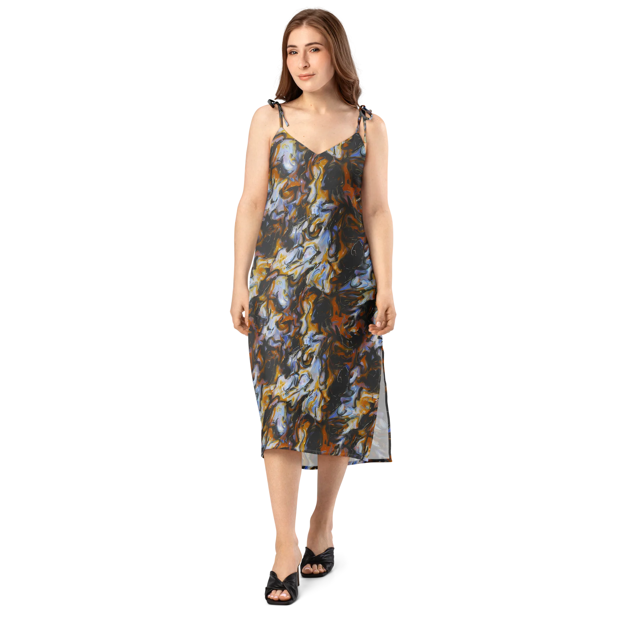 Ember Eclipse on Slip Dress — Front