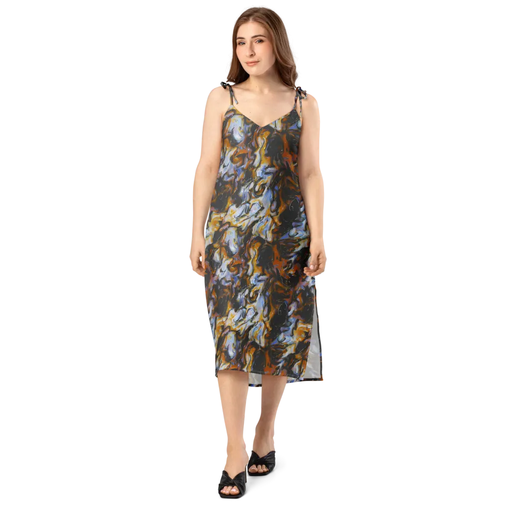 Ember Eclipse on Slip Dress — Front