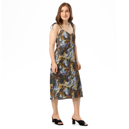 Ember Eclipse on a Slip Dress