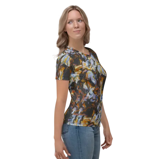 Ember Eclipse on a Women's Crew Neck T-Shirt