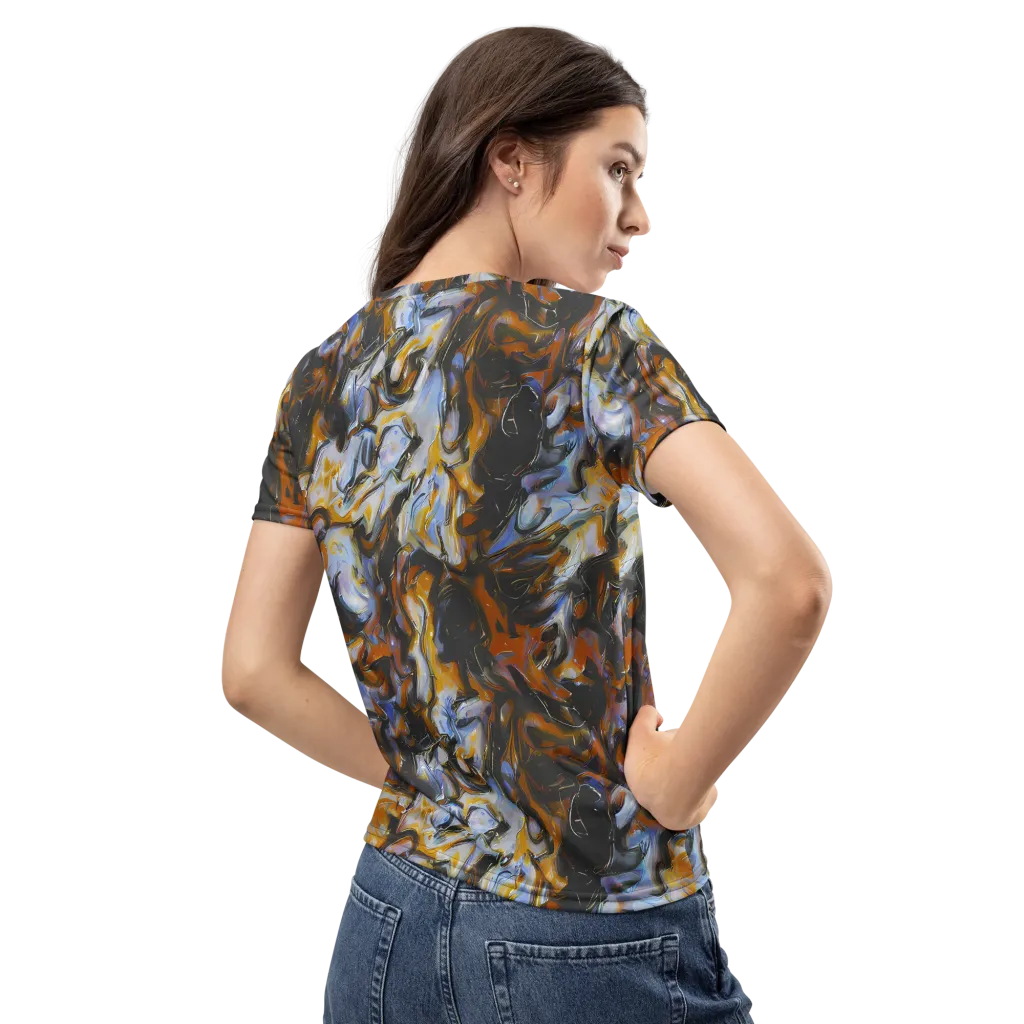 Ember Eclipse on Women's Crew Neck T-Shirt — Back