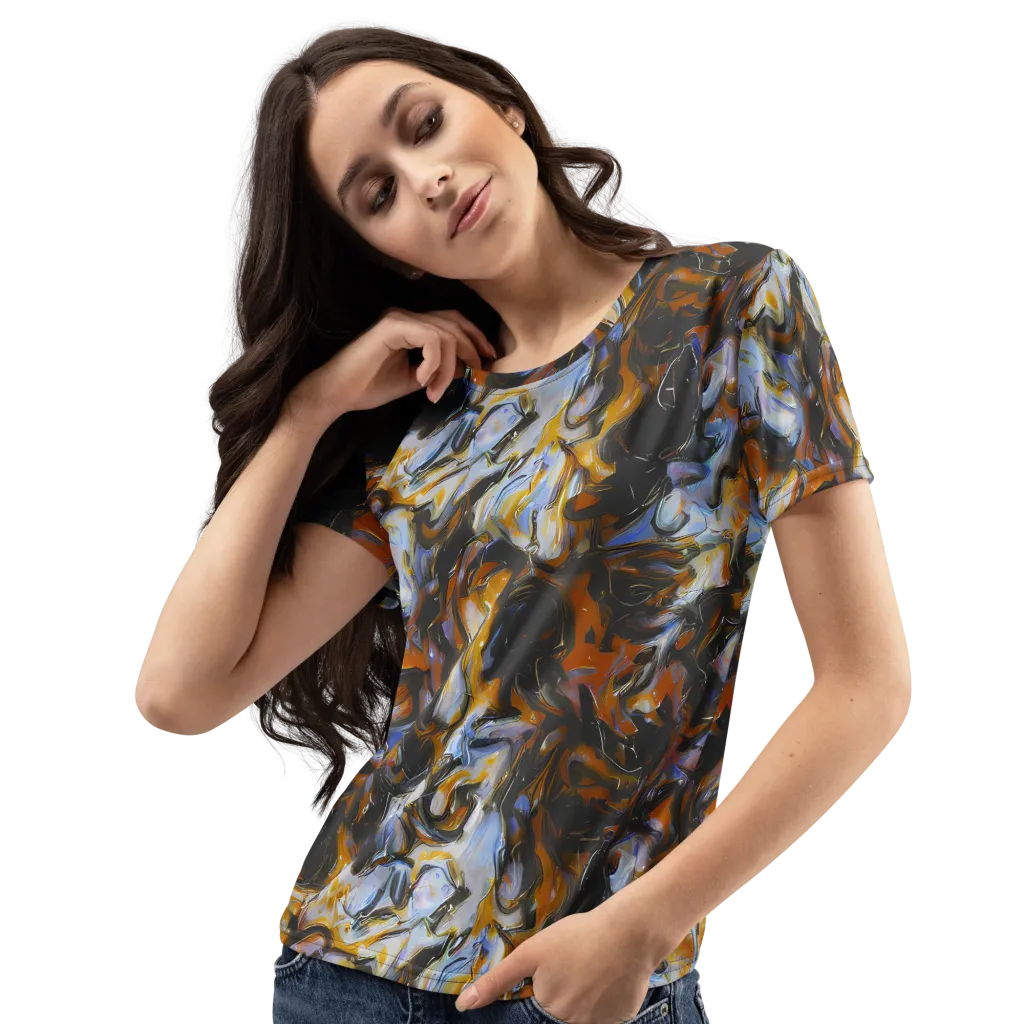 Ember Eclipse on Women's Crew Neck T-Shirt — Left Front