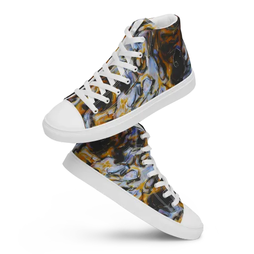 Ember Eclipse on a Women's High Top Canvas Shoes