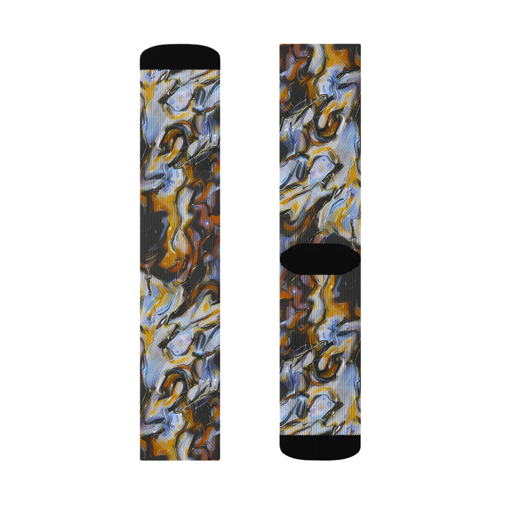 Ember Eclipse on Socks — Right Sock