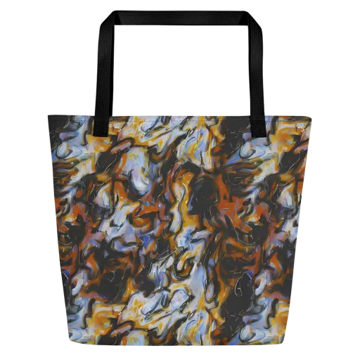 Ember Eclipse on a Large Tote Bag W/ Pocket