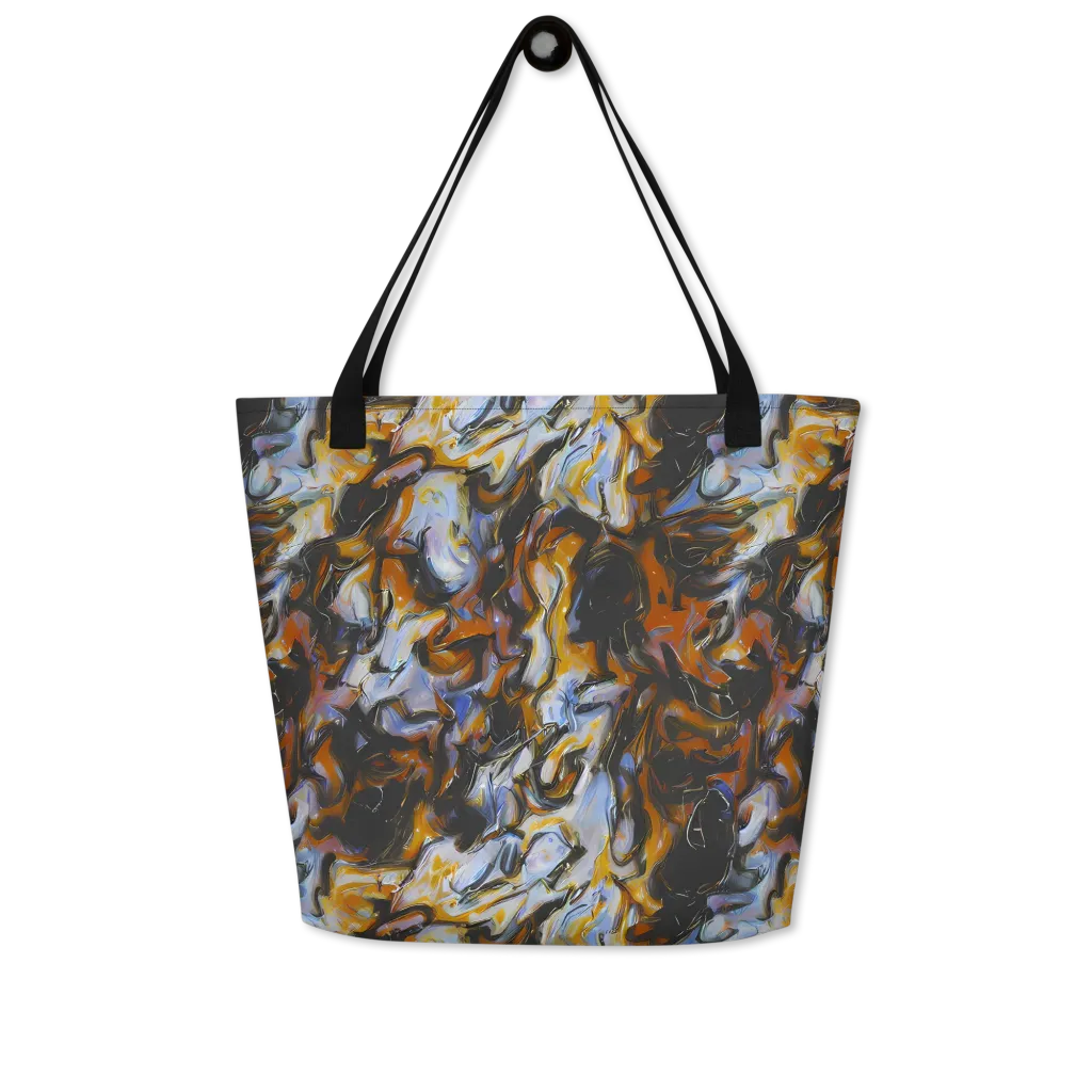 Ember Eclipse on Large Tote Bag W/ Pocket — Front
