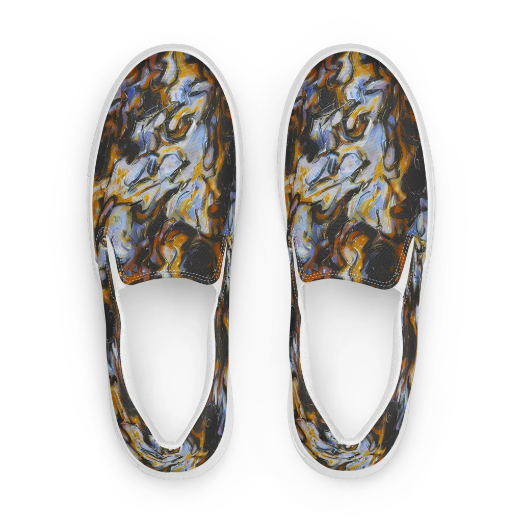 Ember Eclipse on Women's Slip-On Canvas Shoes — Front