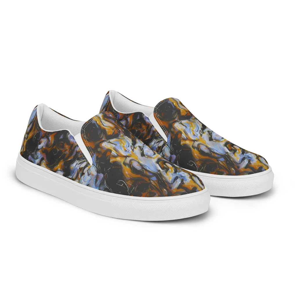 Ember Eclipse on Women's Slip-On Canvas Shoes — Right Front