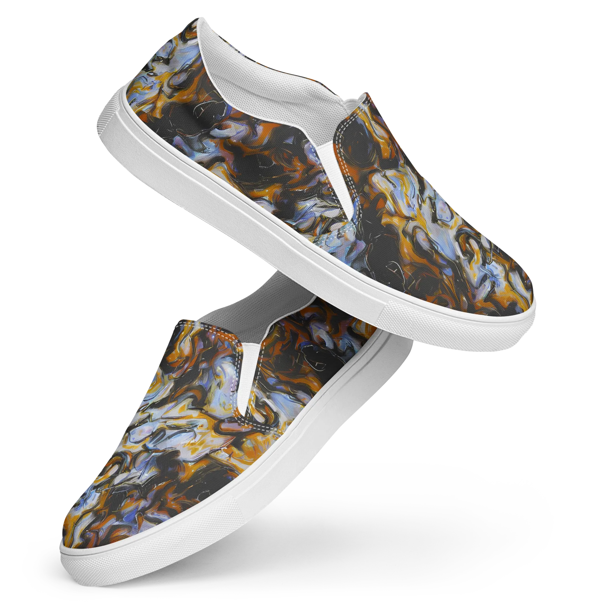 Ember Eclipse on Women's Slip-On Canvas Shoes — Front