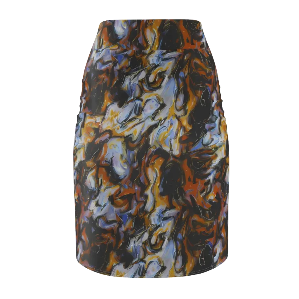 Ember Eclipse on Pencil Skirt — Back