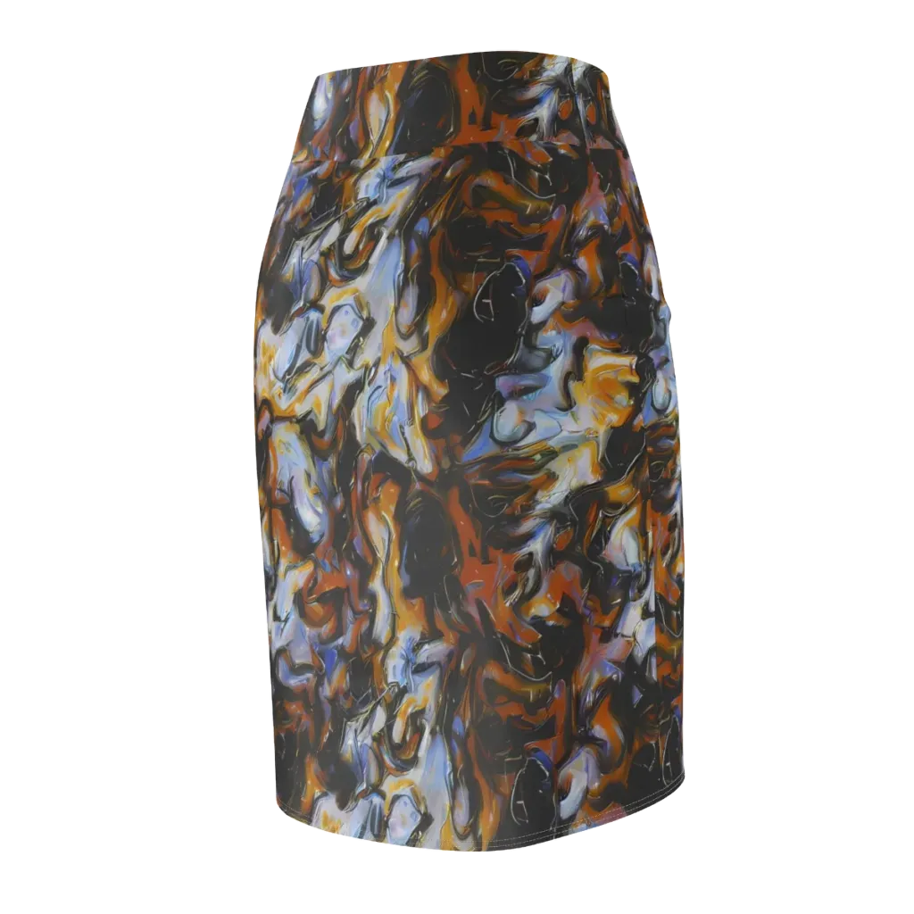 Ember Eclipse on Pencil Skirt — Back Side