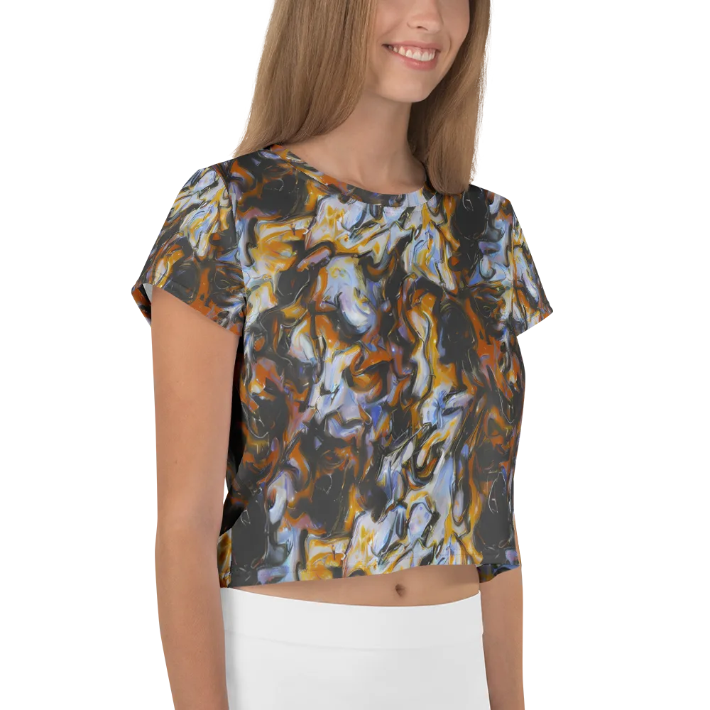 Ember Eclipse on Crop Tee — Right