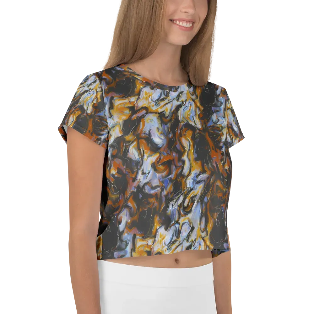 Ember Eclipse on Crop Tee — Right