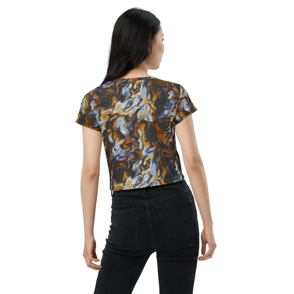 Ember Eclipse on Crop Tee — Back