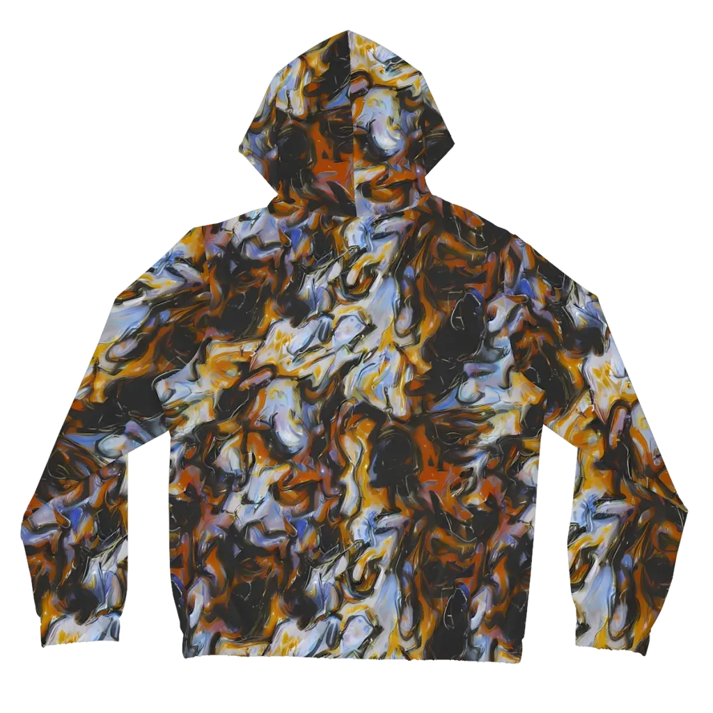Ember Eclipse on Women's Full-Zip Hoodie — Back
